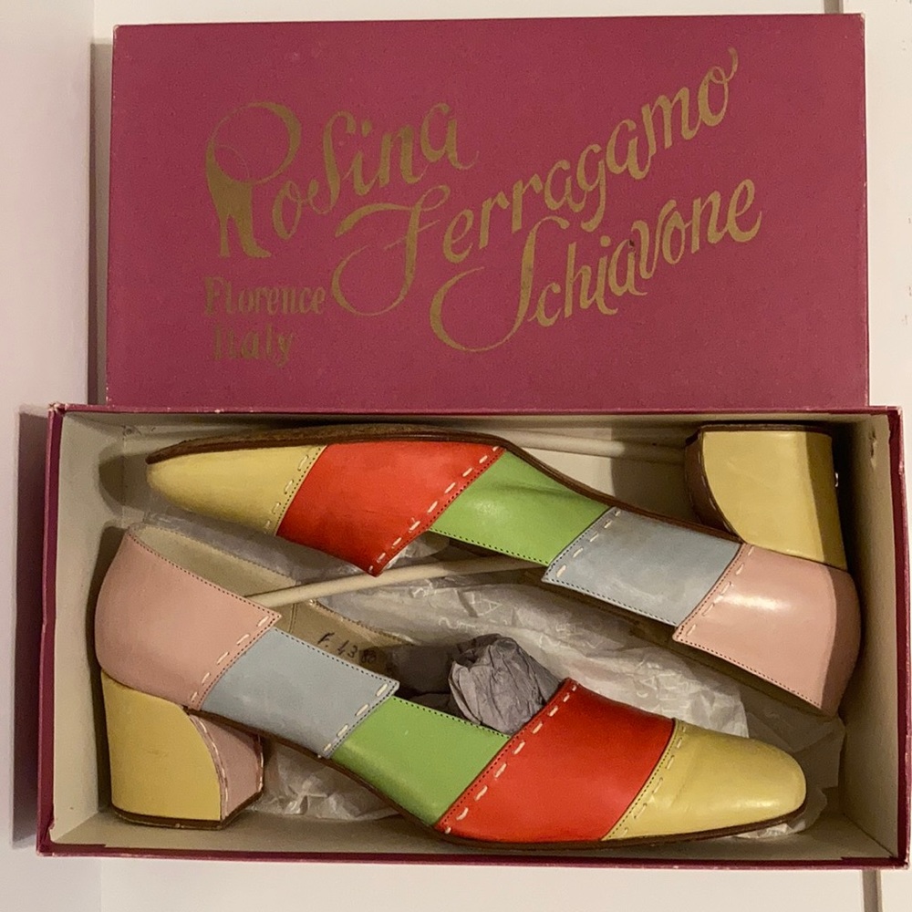 Rosina Ferragamo Schiavone Mod vintage Italian 9N